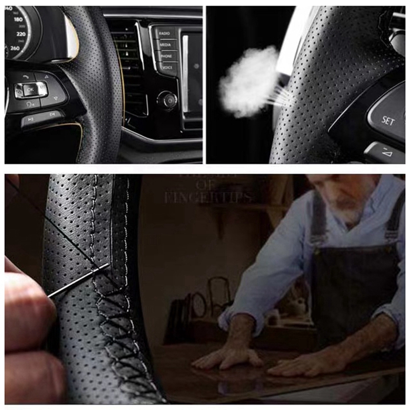 DIY czarna prawdziwa skóra akc – Fishing Boat Steering Wheel recenzja i cena